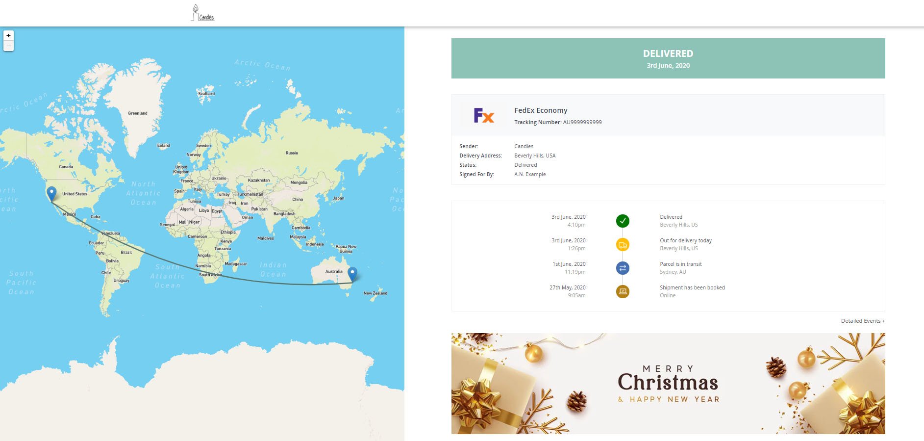 Christmas Branded Tracking